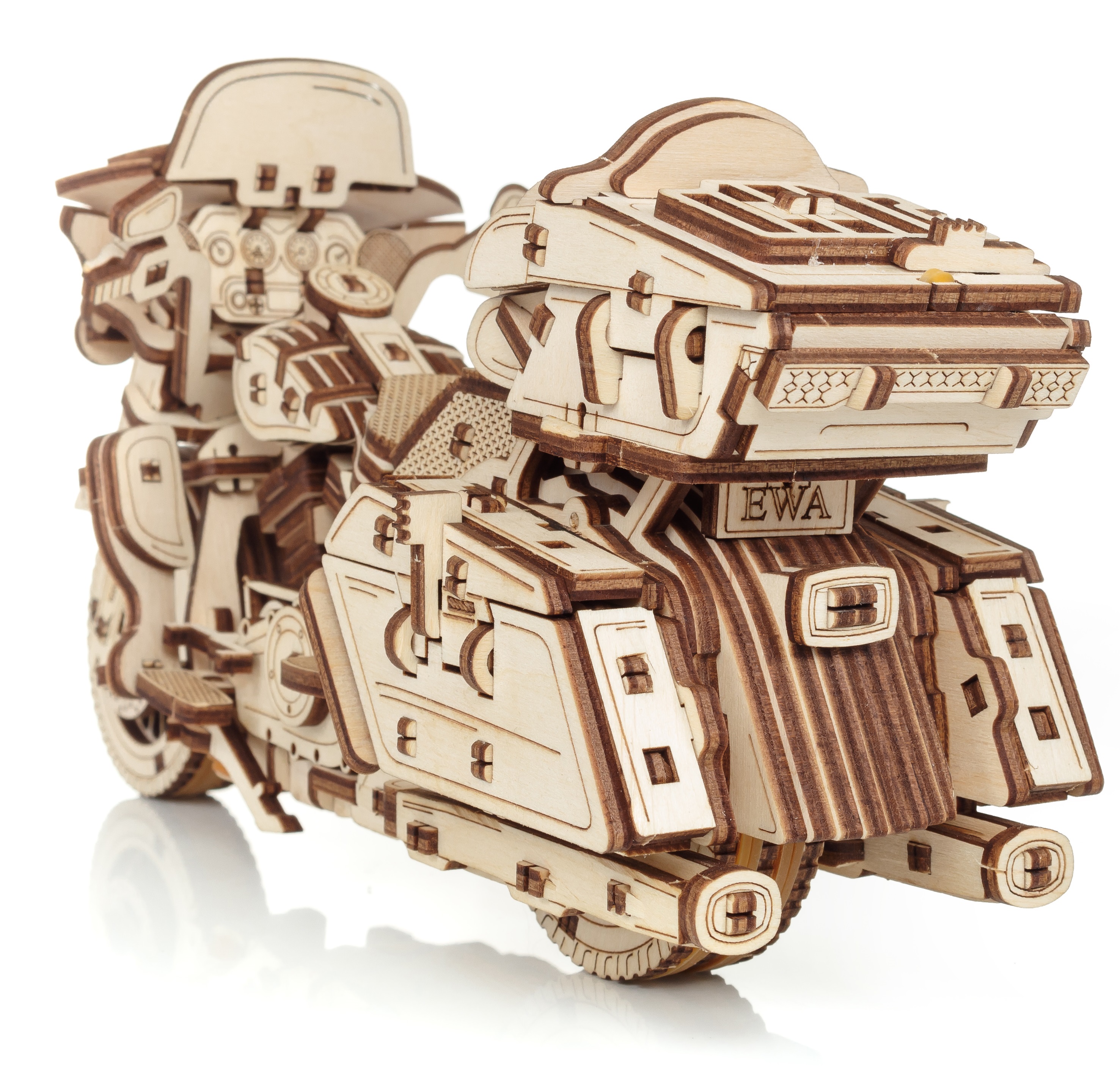 Конструктор Eco Wood Art Мотоцикл Байк деревянный - фото 12