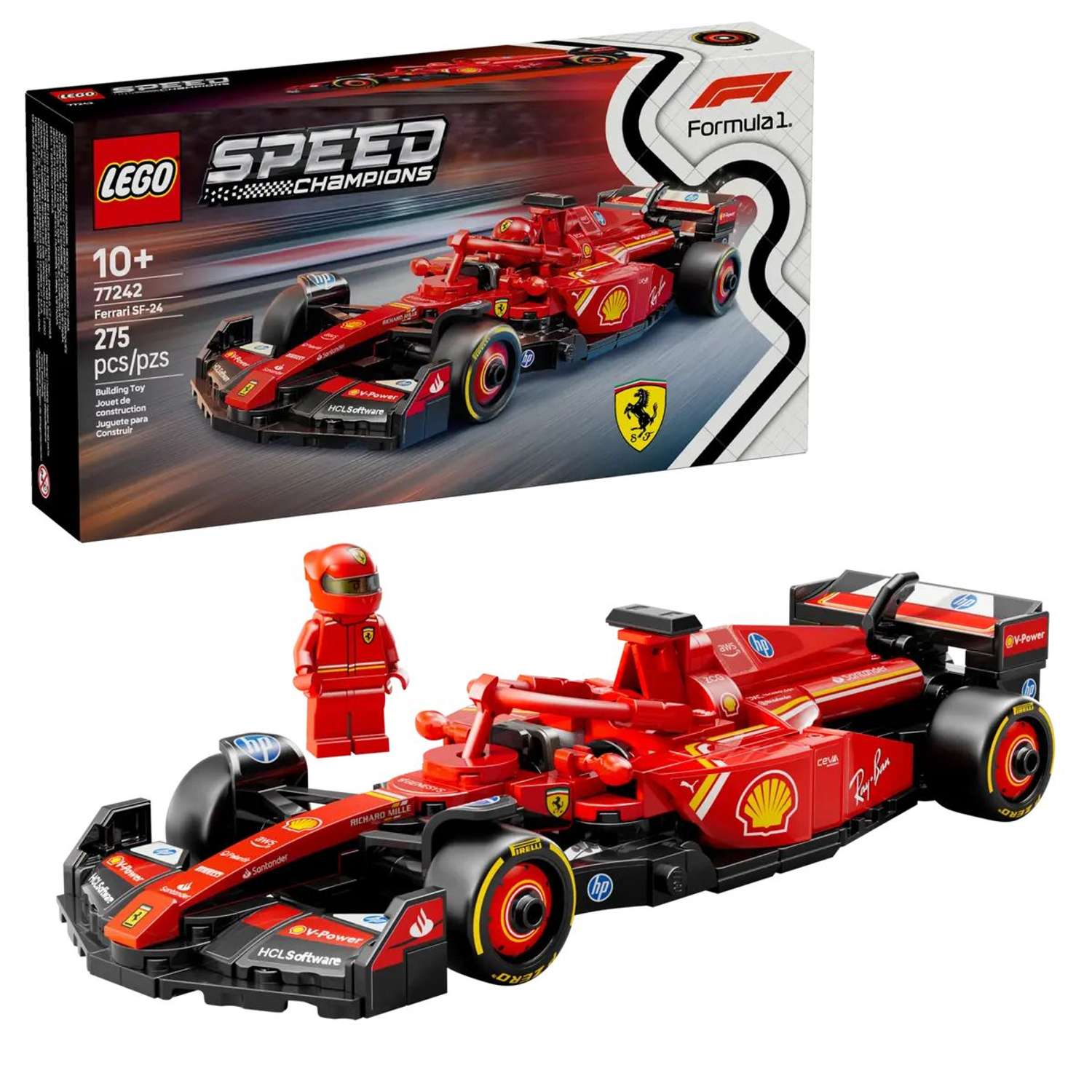 Конструктор LEGO Speed Champions Гоночная машина Ф1 Феррари 275 дет. - фото 1