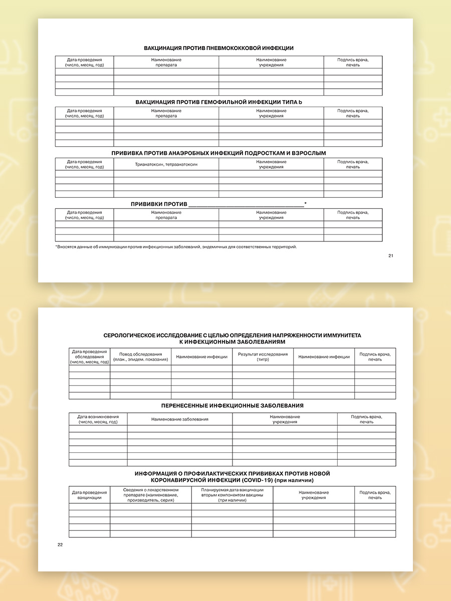 Амбулаторная карта Prof-Press Мишки пилоты А5 144 листа 200х140 мм - фото 15