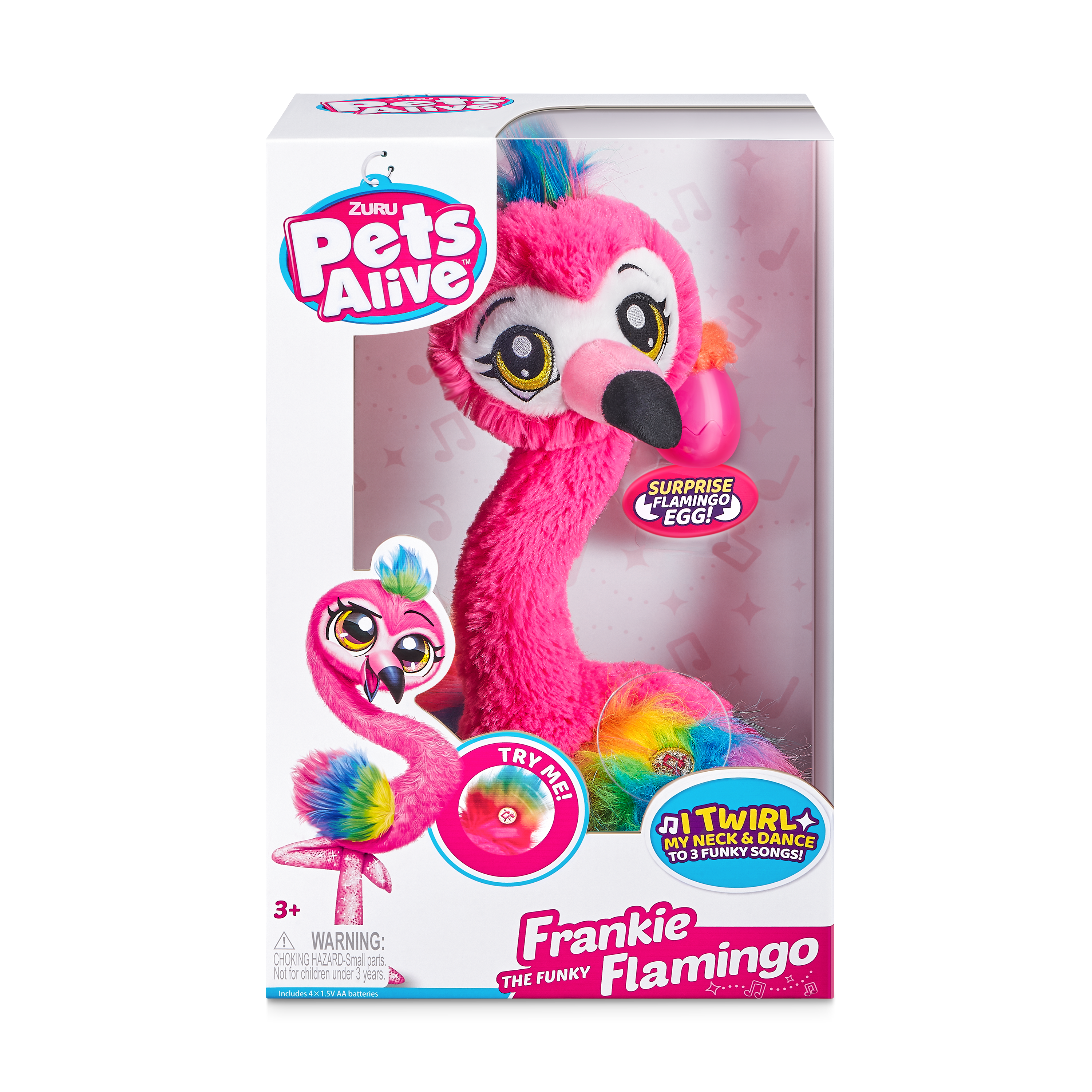 Игрушка мягкая Zuru Pets Alive фламинго - фото 9