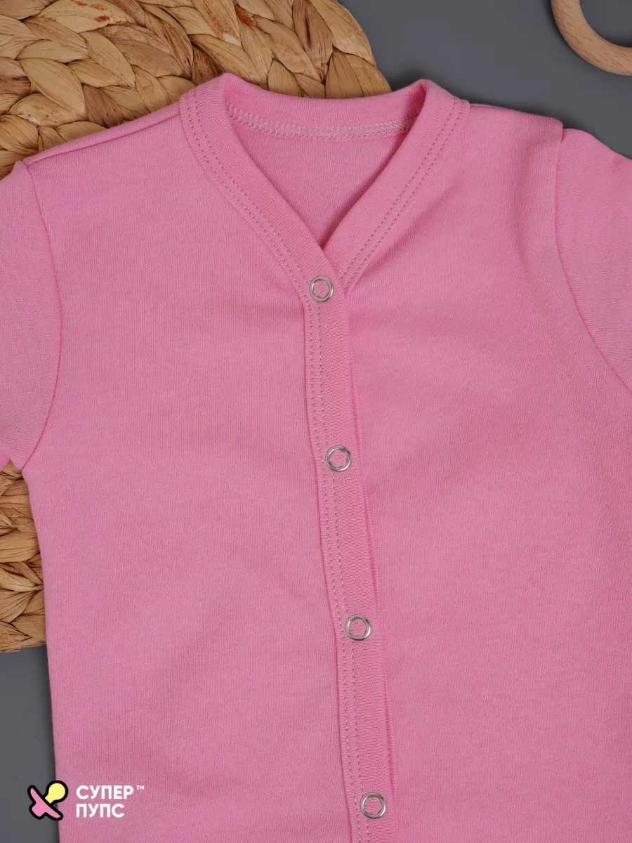 Боди 3 шт Супер Пупс нбр/3пр/бд/коррук/SK23розовыйлисточкиветочки - фото 17