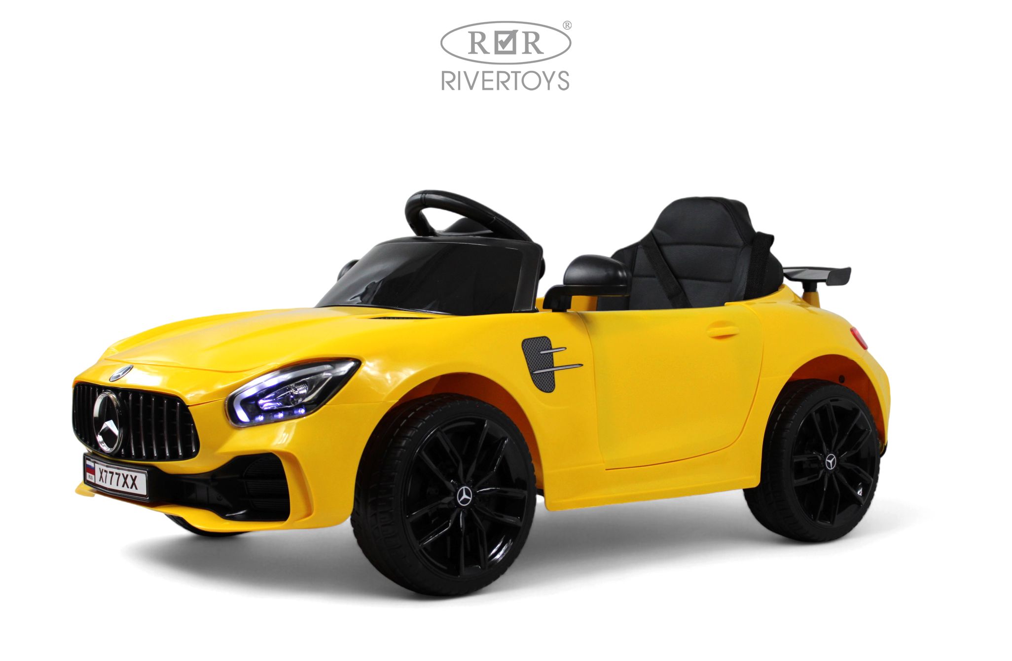 Электромобиль RIVERTOYS Mercedes X777XX-AMG-YELLOW С пультом ДУ - фото 19
