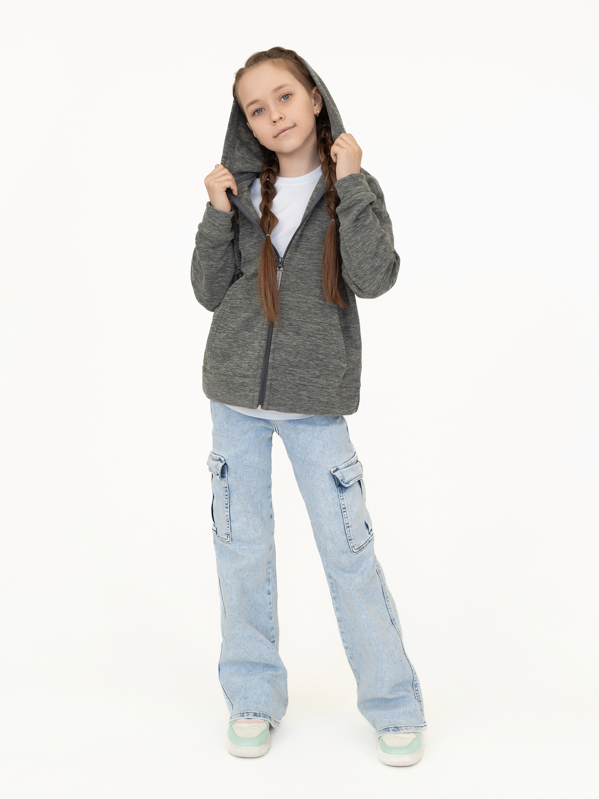 Толстовка Утенок 601кт серый - фото 7