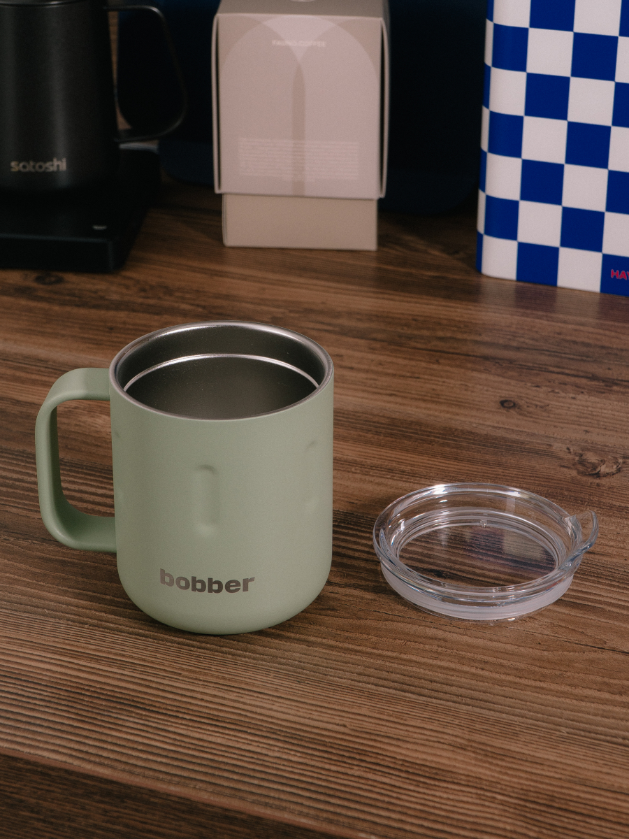 Термокружка для напитков 300 мл Mug Bobber оливковый - фото 9