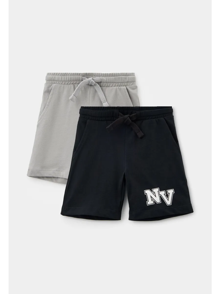 Шорты 2 шт Mark Formelle (Марк Формэль) 133330-2/черный +серый +печать - фото 7