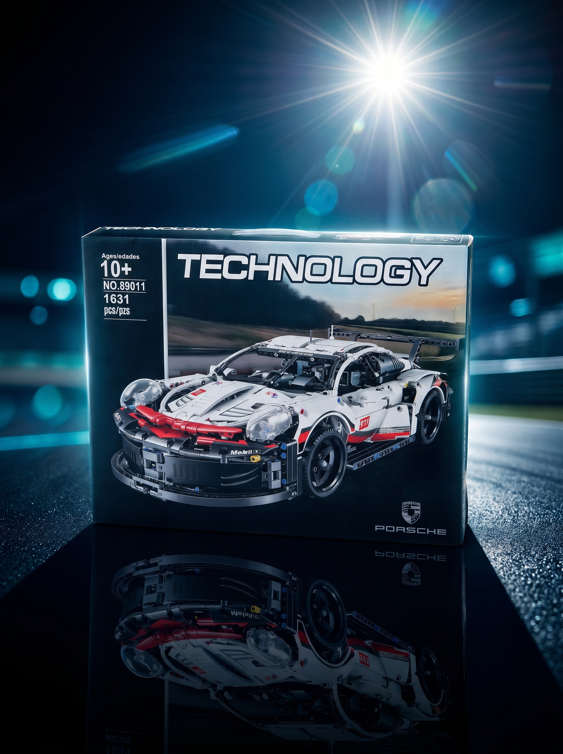 Конструктор DIVI TOYS Машина Porsche 911 1631 дет. - фото 9