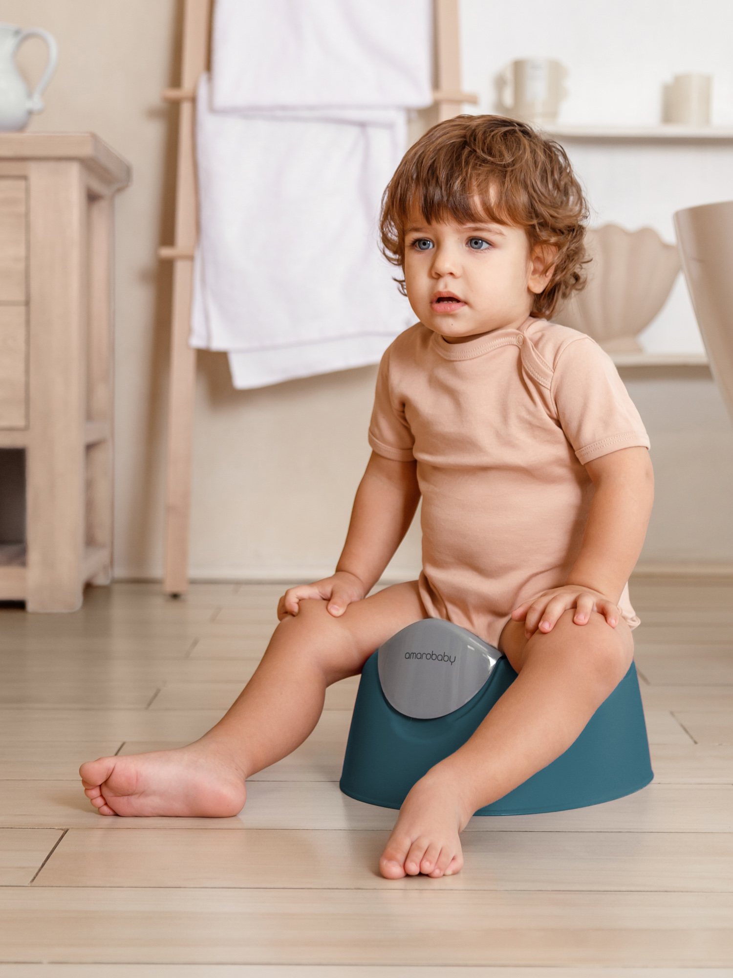 Горшок детский Amarobaby Bonny бирюзовый - фото 7