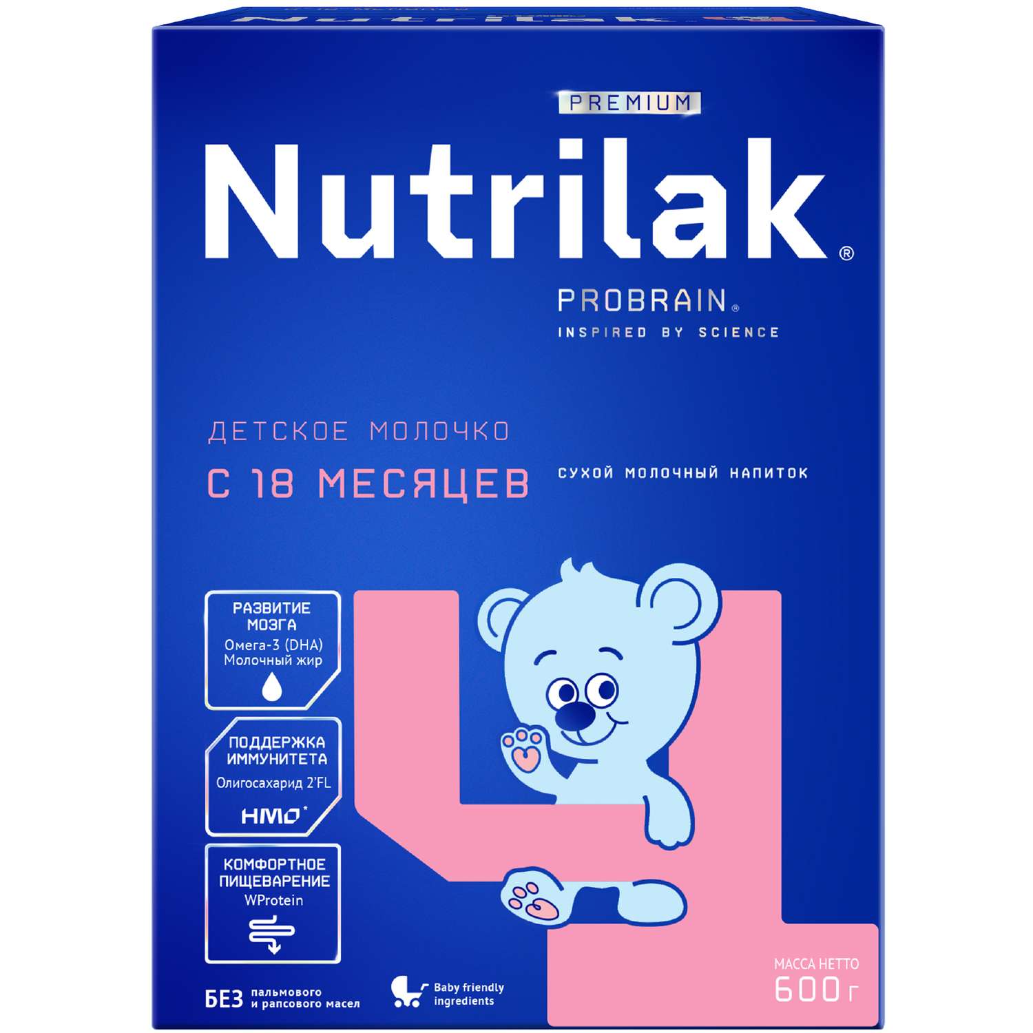 Смесь молочная Nutrilak Premium 4 600г с 18месяцев - фото 1