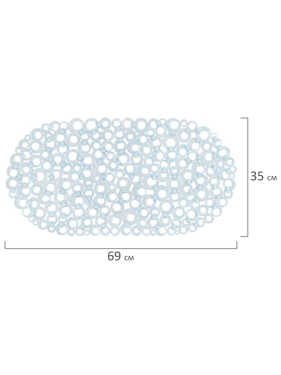 Коврик для ванной PRIMILA Кольца 35 x 69 см - фото 14