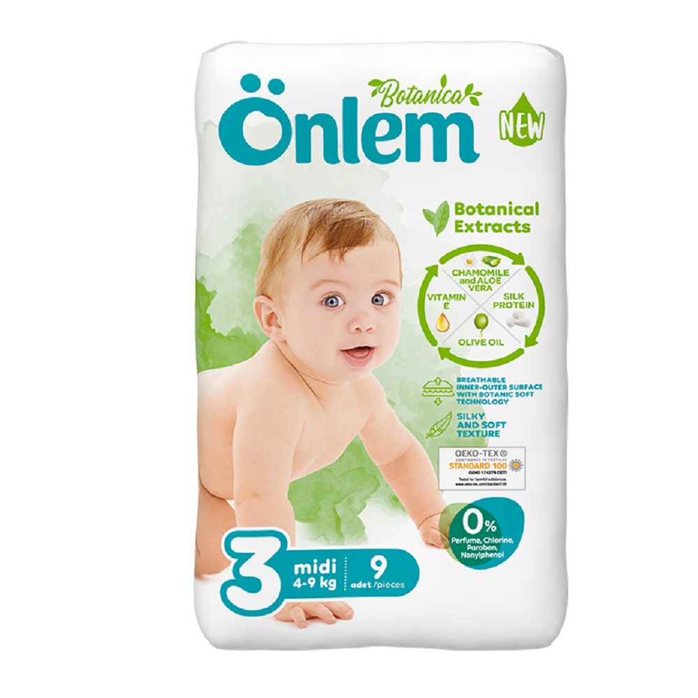 Подгузники Onlem для новорожденных 3 (4-9 кг) 9 шт. - фото 11