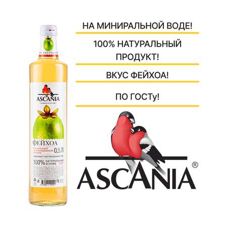 Лимонад Ascania Фейхоа 1л ПЭТ 6 штук