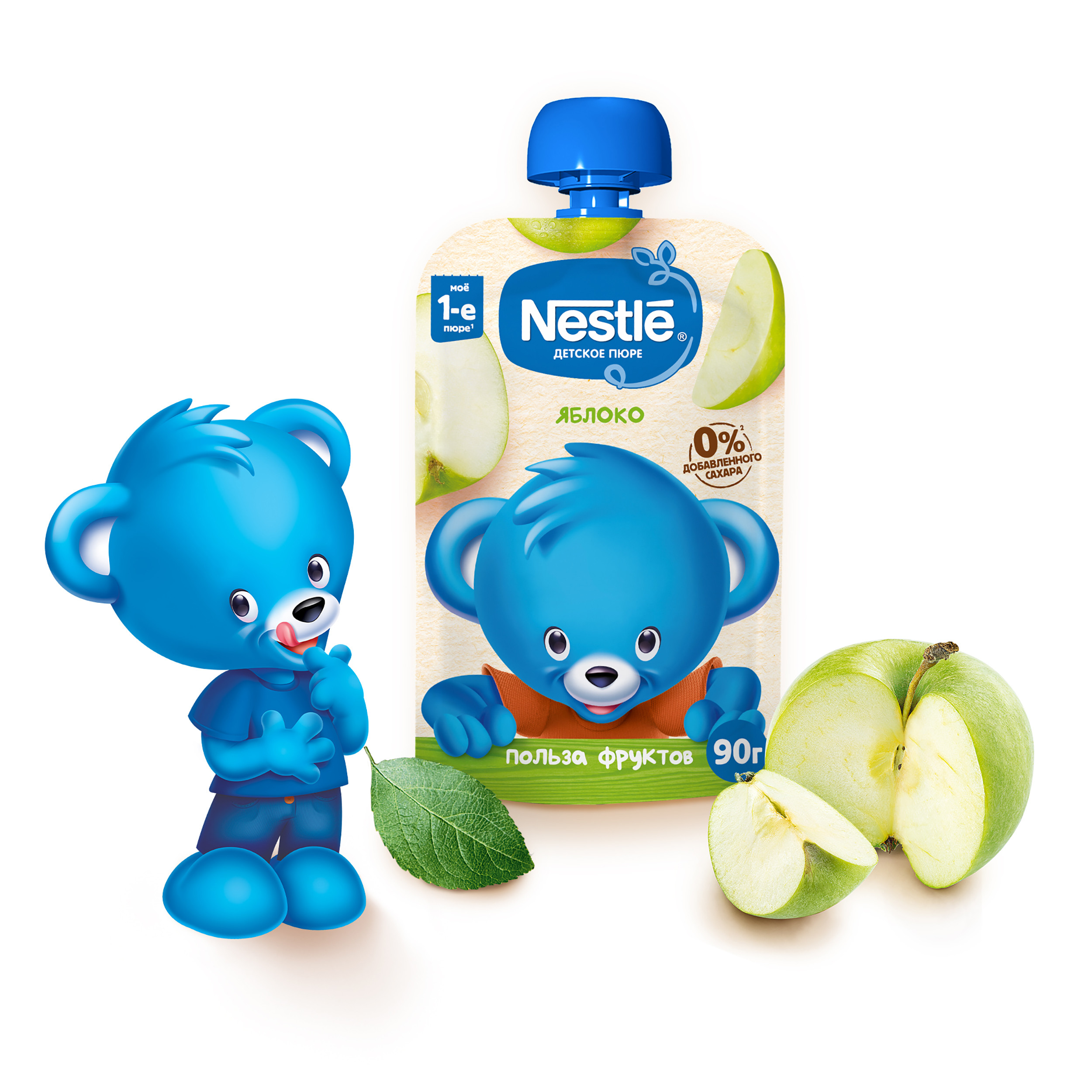 Пюре Nestle Яблоко с 4 мес 90 г - фото 4