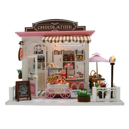 Интерьерный конструктор HitToy Румбокс Шоколадная лавка с куполом