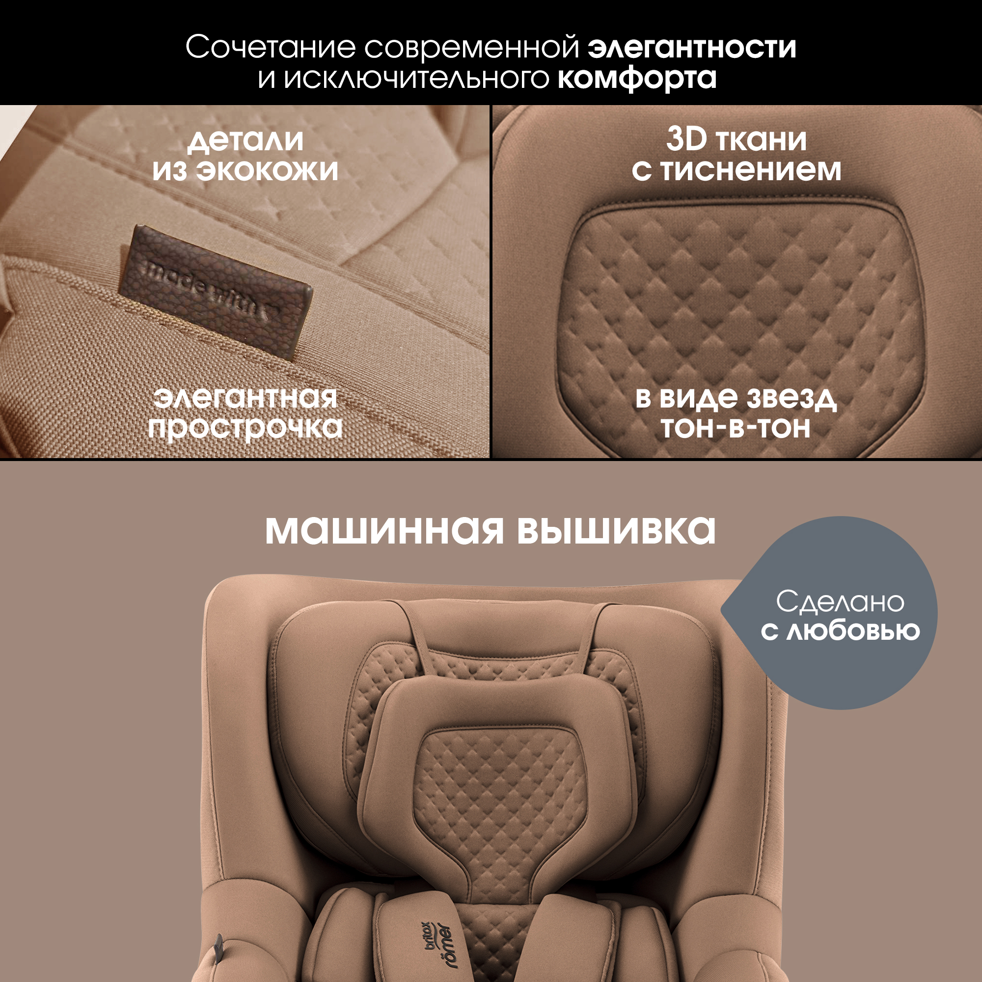 Автокресло Britax Roemer Dualfix Pro M Lux Warm Caramel Isofix 0+/1 (0-18 кг) коричневый - фото 15