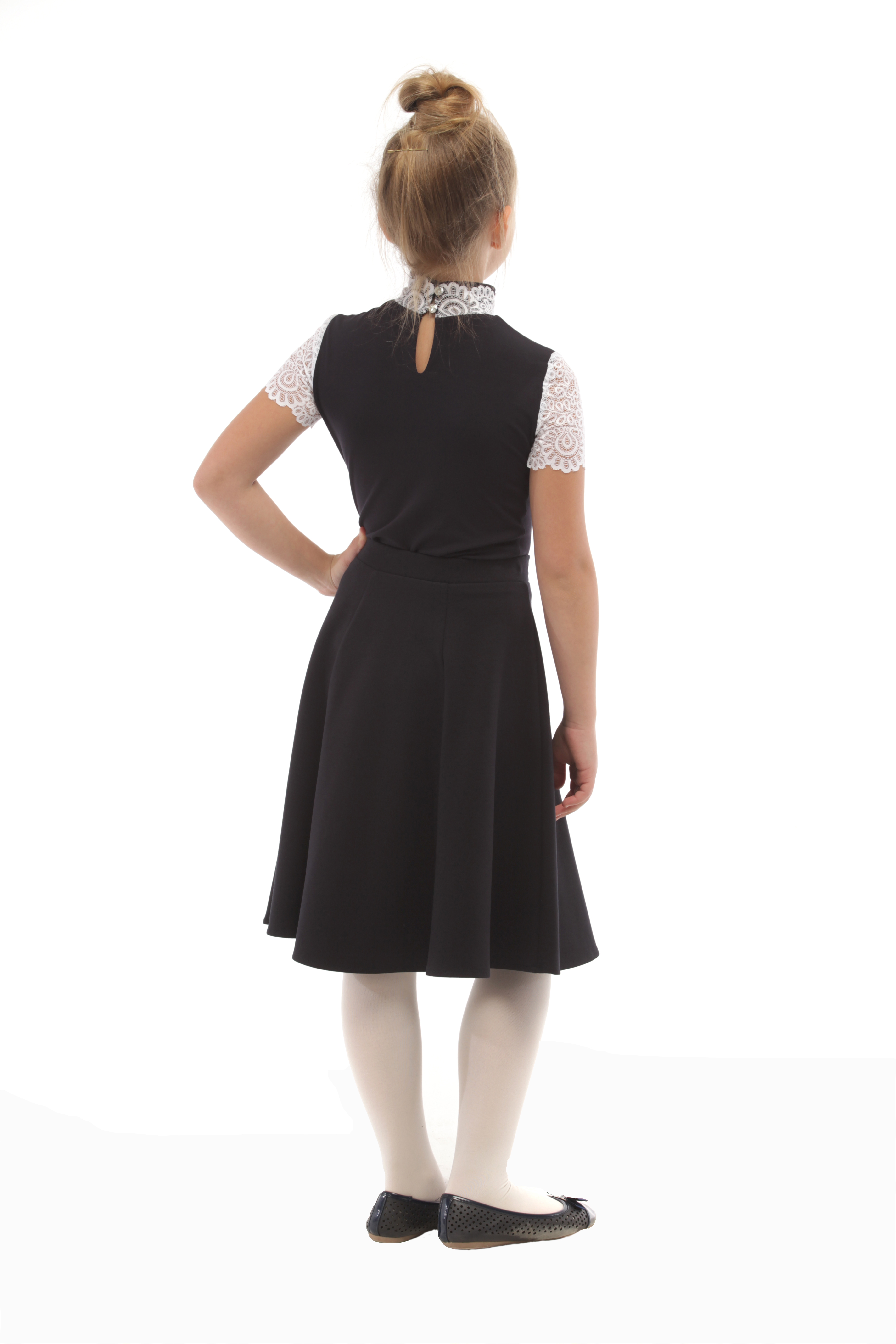 Юбка Stylish AMADEO AS-073-синий - фото 2