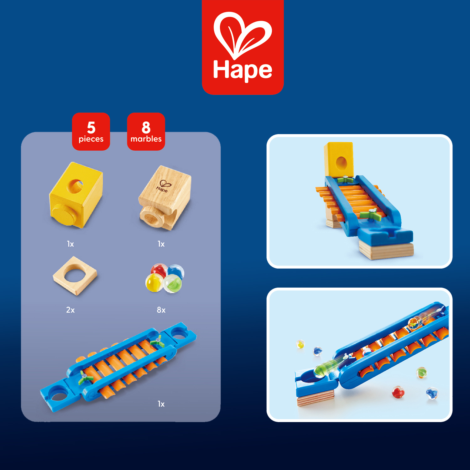 Конструктор Hape Гонки Звуковая площадка деревянный - фото 4