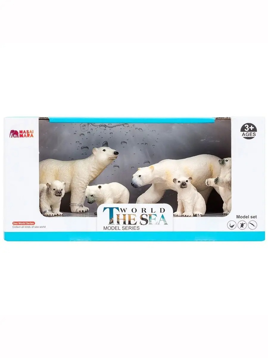 Игровой набор Masai Mara Семья белых медведей - фото 11