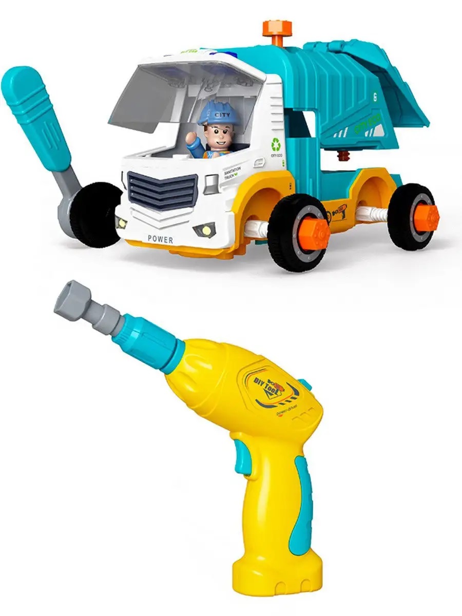 Мусоровоз Bebelot Мусоровоз 20 см c отверткой C22698/A1373868M-W - фото 1