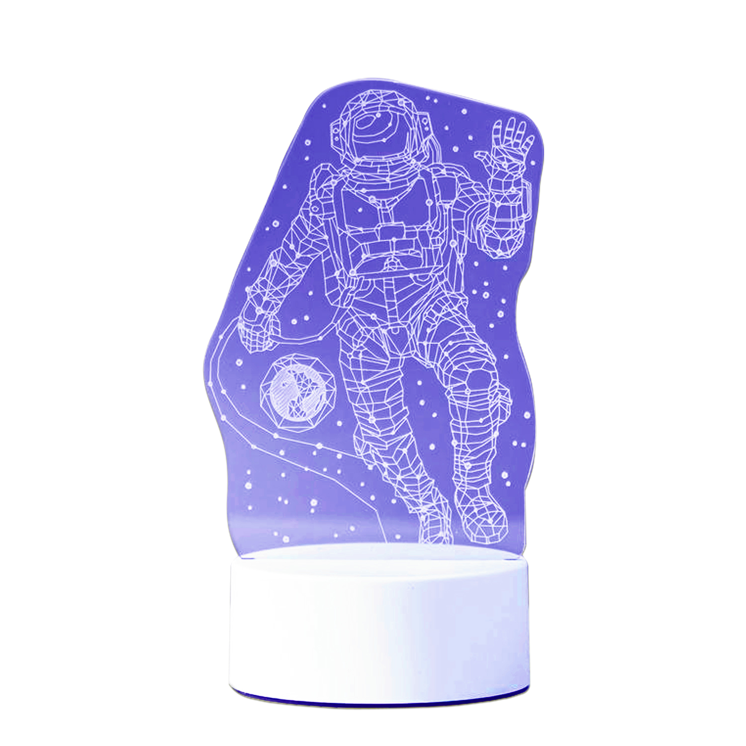 Светильник MINI-TOYS Космонавт в открытом космосе LED RGB - фото 1