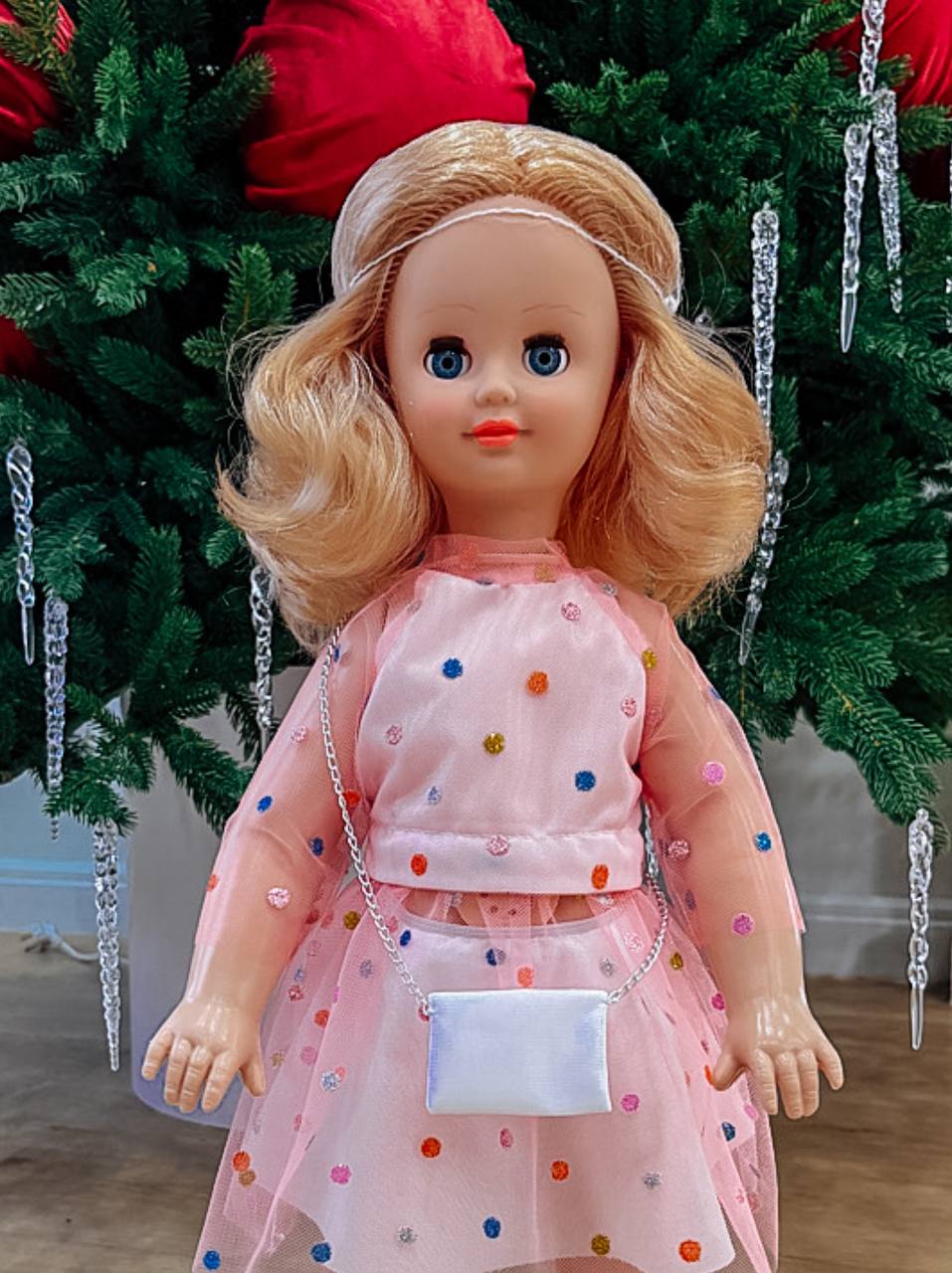 Кукла большая (ростовая) СТРАНА КУКОЛ говорящая, шагающая за руку высота 60 см 20-11.3 - фото 15