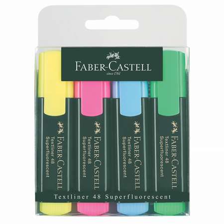 Текстовыделители Faber Castell 4 цв.