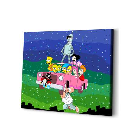 Картина по номерам ART and Relax Симпсоны и Футурама в ассортименте