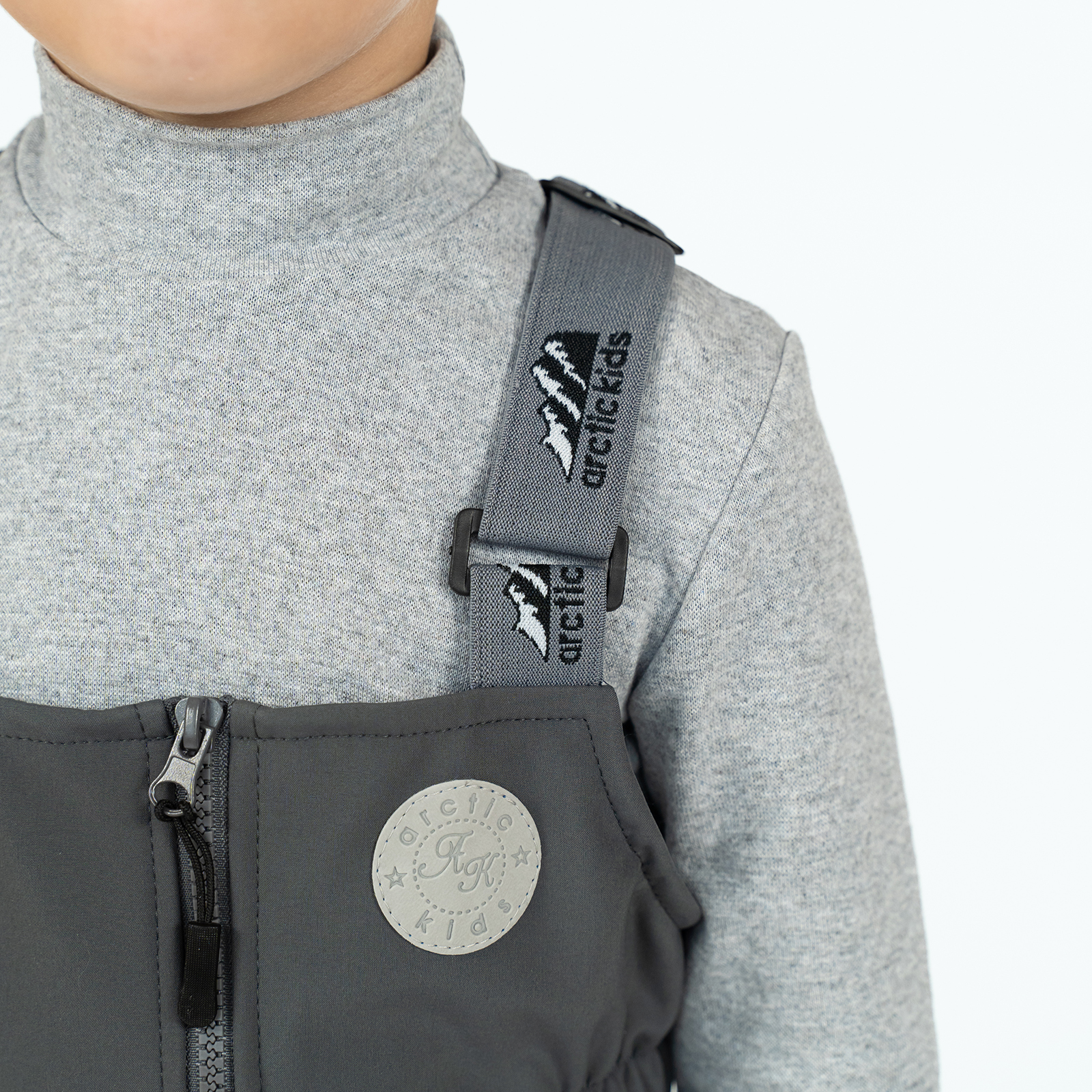 Полукомбинезон Arctic kids 60-021 серый - фото 12