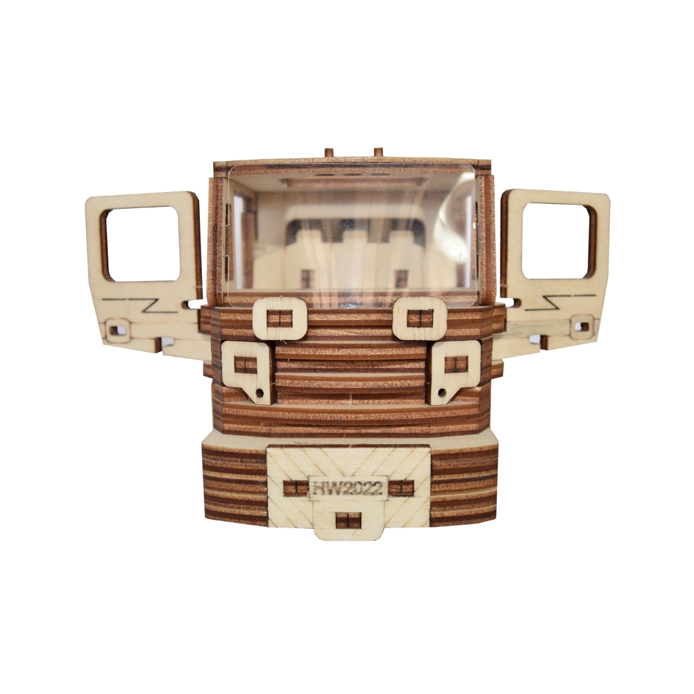 Конструктор HobbyWood Пожарная машина деревянный - фото 3