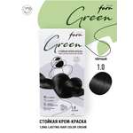 Краска для волос безаммиачная FARA Eco Line Green 1.0 черный