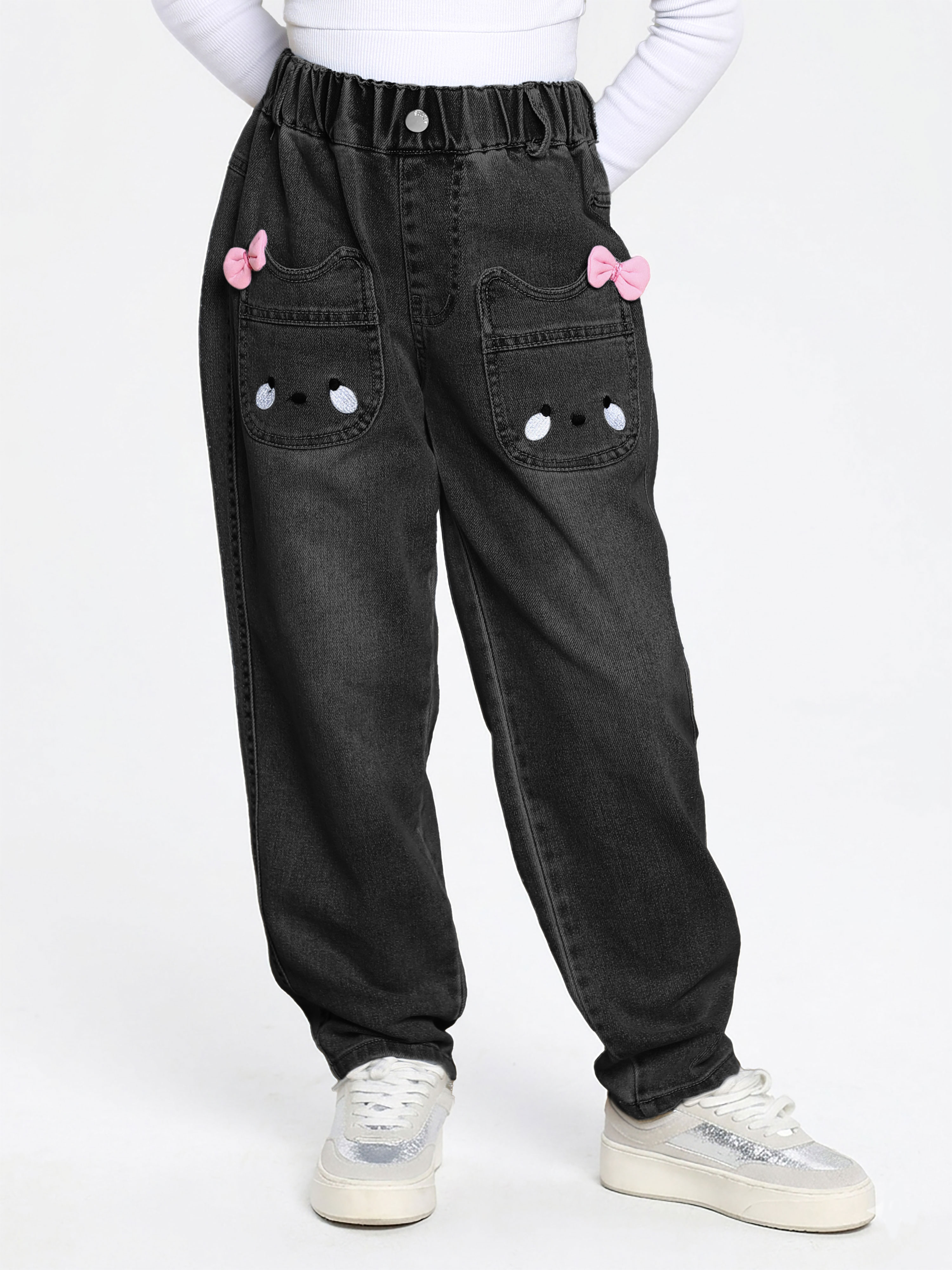 Изображение товара Джинсы-бананы BLUE WORLD 110 Двухсторонняя комфортная посадка с вышивкой