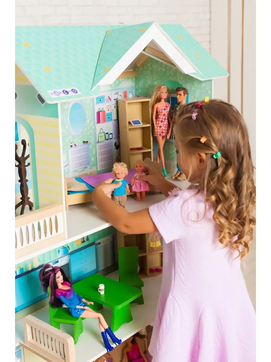 Домик для кукол PAREMO 118 см с мебелью PD318-13 - фото 6