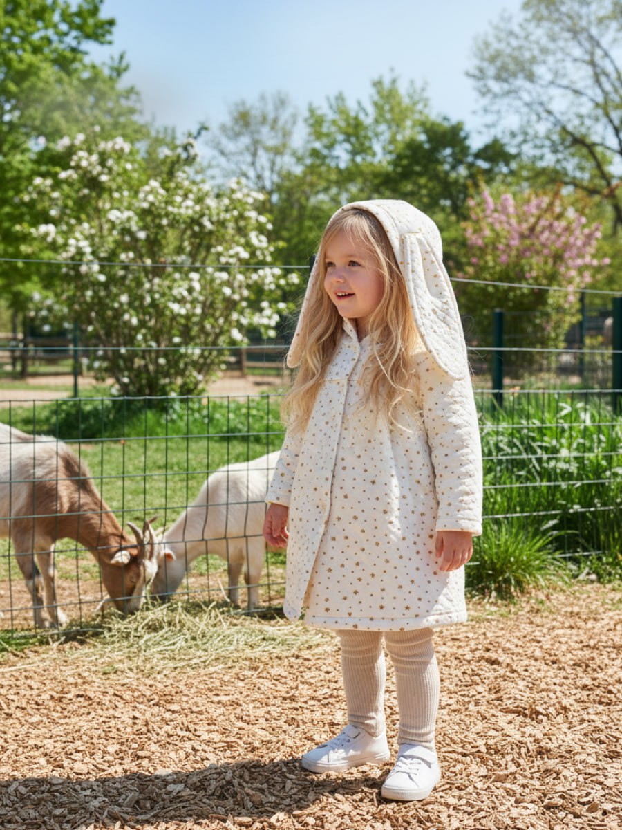 Пальто VEDDI 447кп-2025 экрю звёздочки - фото 12