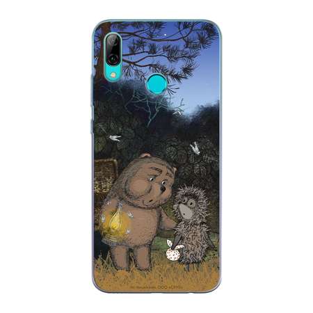 Силиконовый чехол Mcover для смартфона Huawei P Smart 2019 Honor 10 Lite Союзмультфильм Ежик в тумане и медвежонок