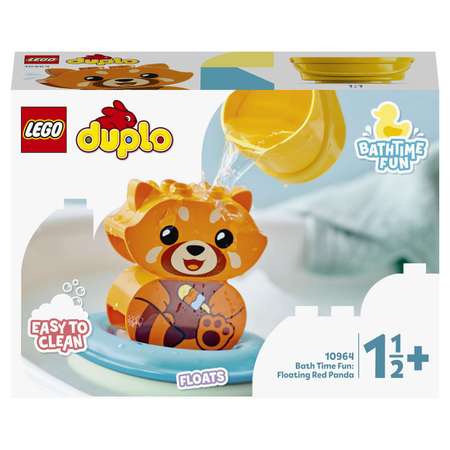 Конструктор LEGO DUPLO Красная панда на плоту блочный
