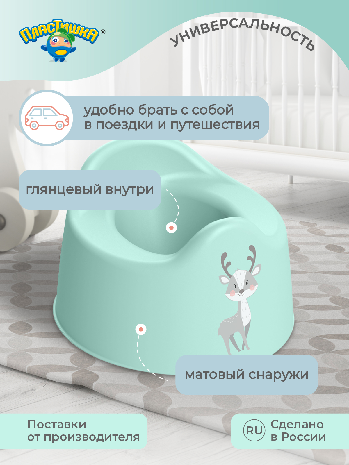Горшок Пластишка зеленый - фото 9