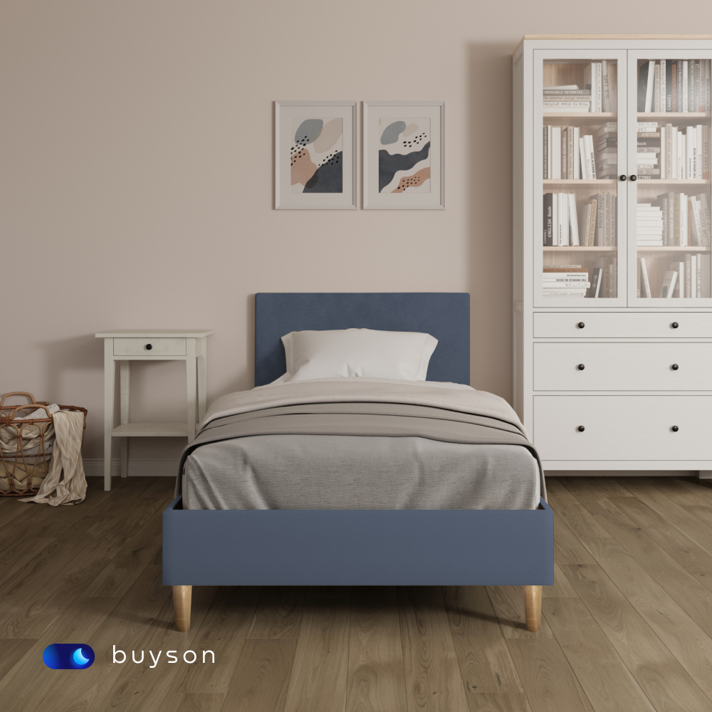 Кровать односпальная buyson BuyStyle (синий) - фото 10