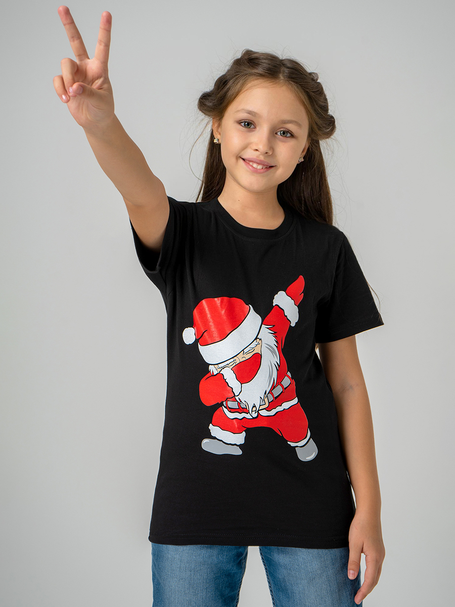 Футболка HappyFox HF55011Msanta.черный - фото 8