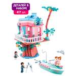 Конструктор SLUBAN Домик катер свадьба 417 дет.