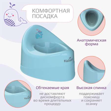 Горшок KidWick Ракушка голубой