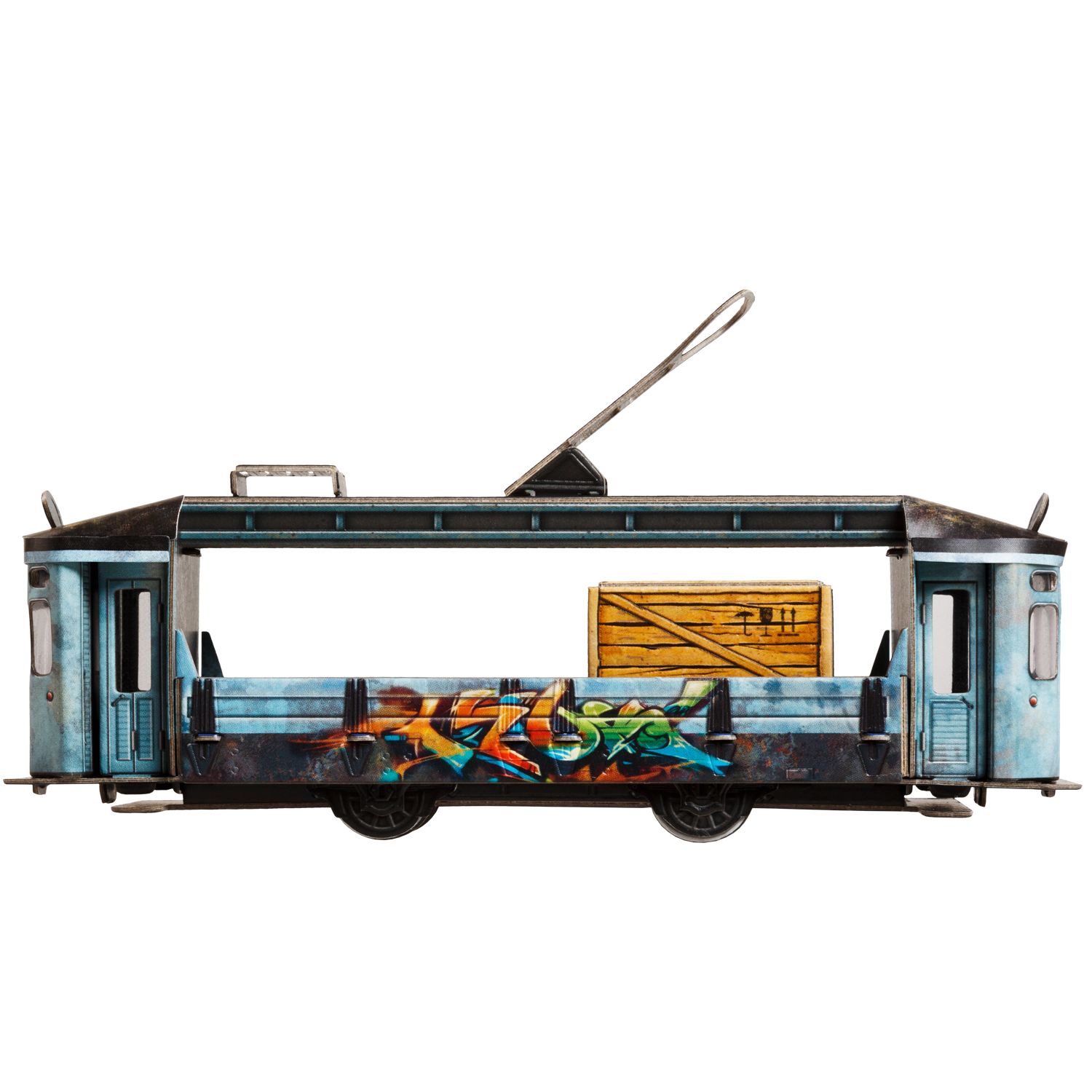 Сборная модель Умная бумага Трамвай с граффити 674-3 - фото 4