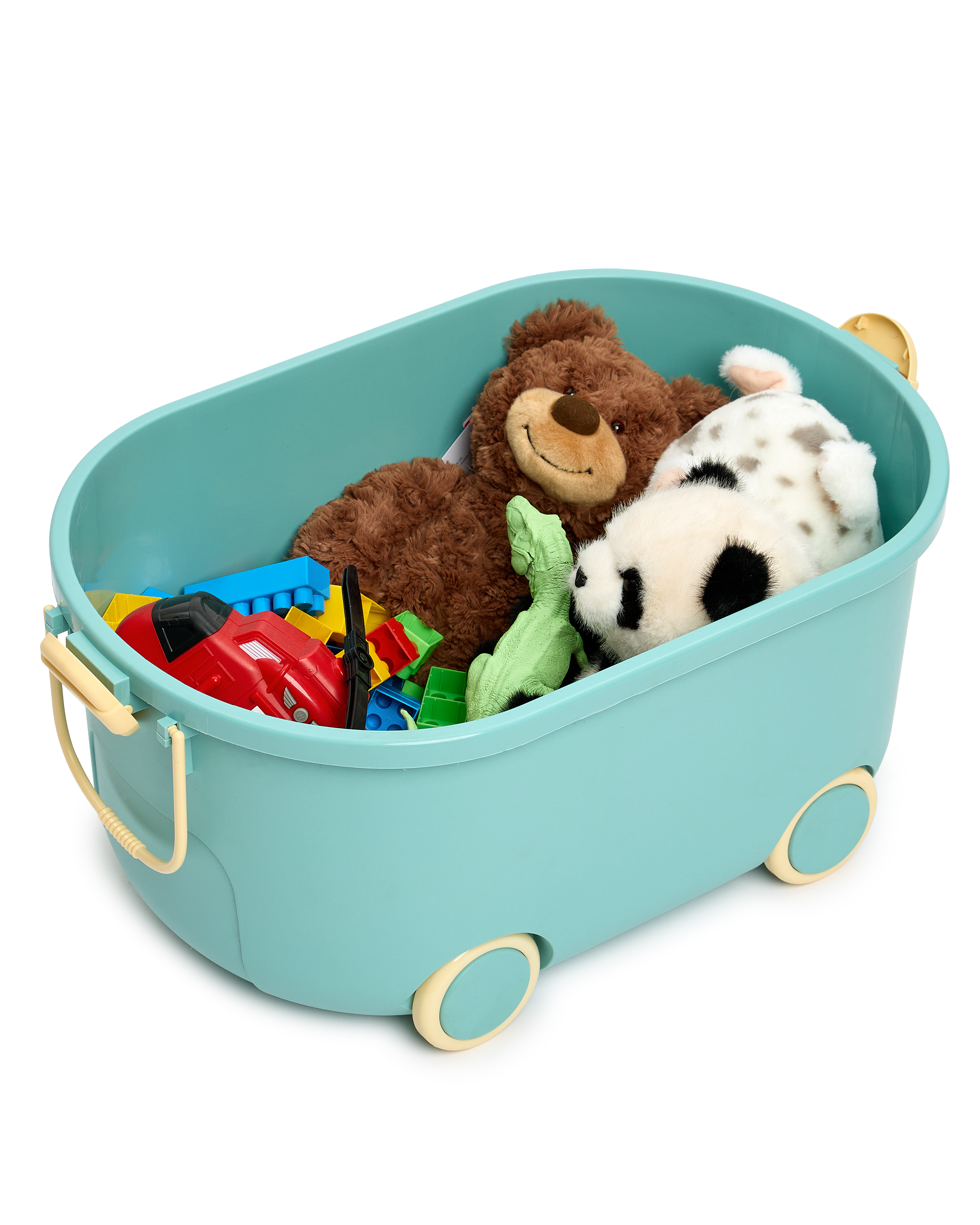Ящик для хранения игрушек BabyGo бирюзовый - фото 5