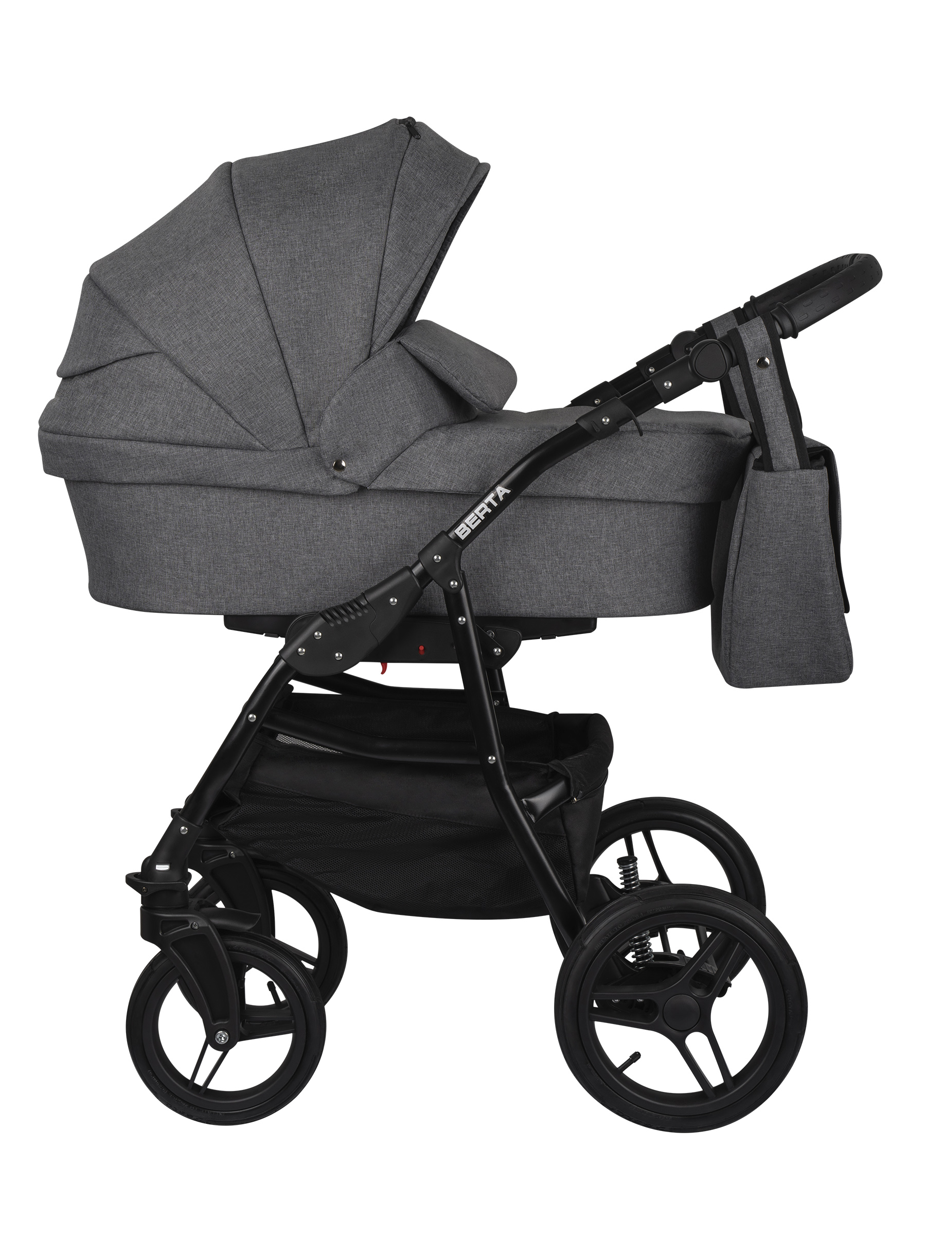 Коляска 2в1 alis BERTA 02 серый - фото 2
