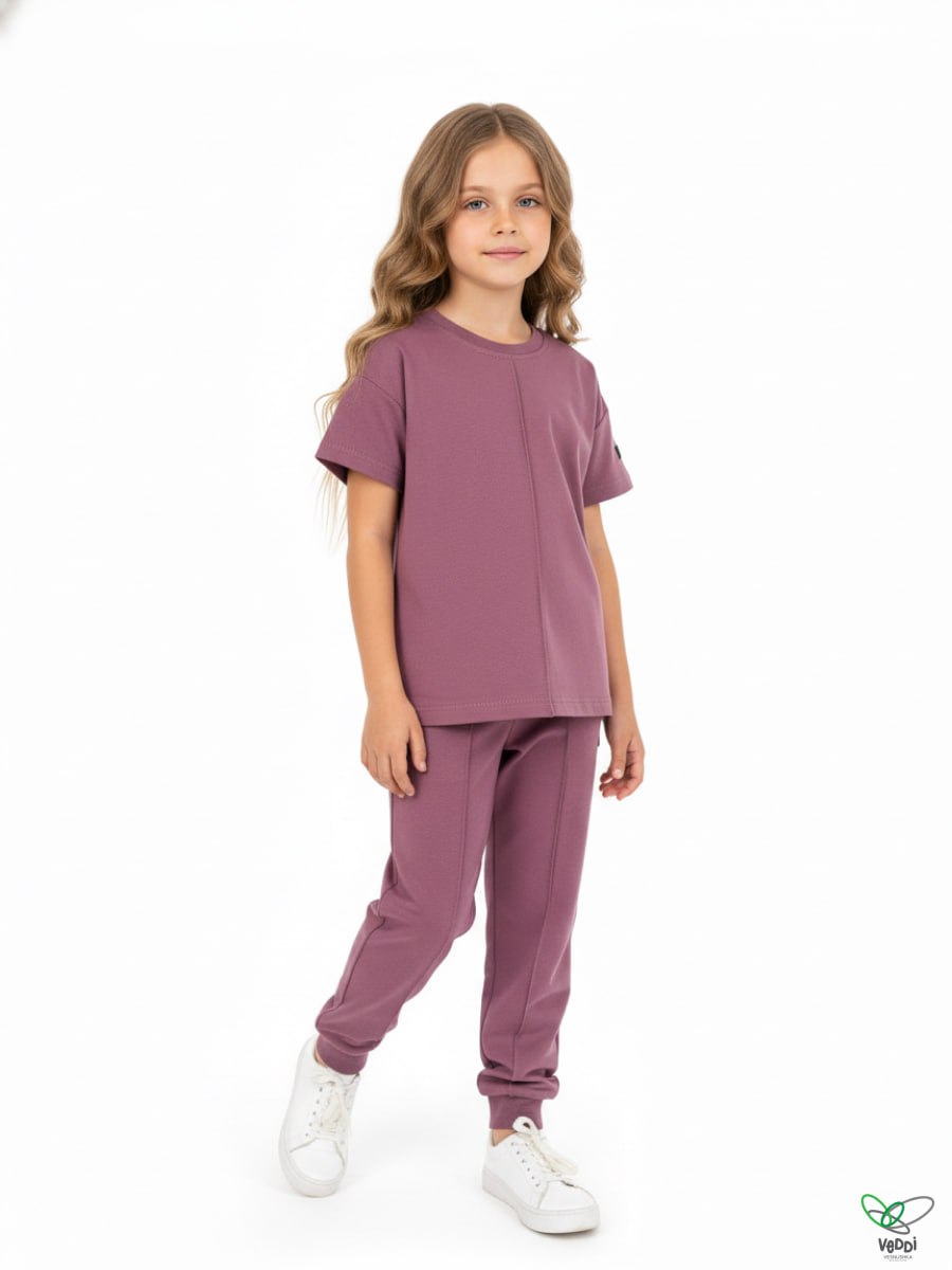 Костюм VEDDI 2080/6041фп-2024-пудровый - фото 7