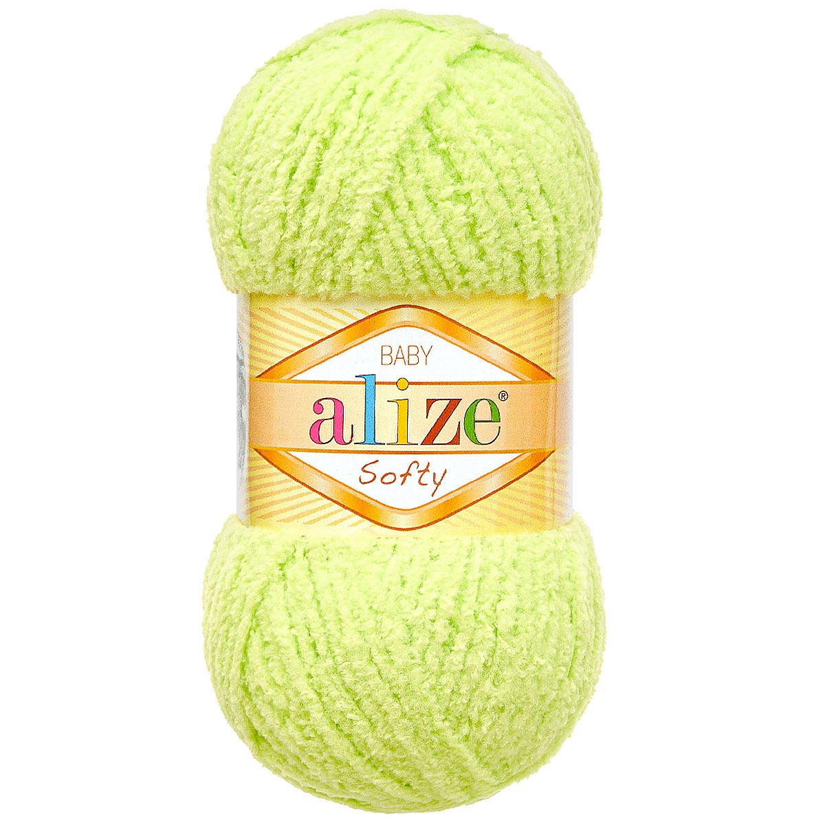 Пряжа для вязания Alize softy 50 гр 115 м микрополиэстер мягкая фантазийная 41 ментол 5 мотков - фото 4