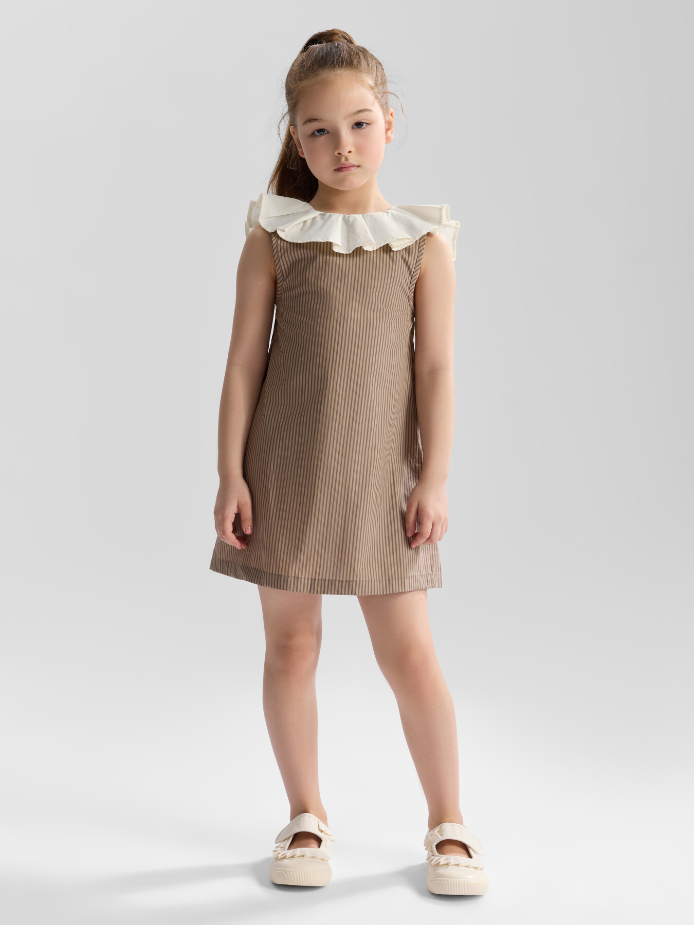 Изображение товара Платье Happy Baby 100% хлопок A-силуэт с рюшами для девочки