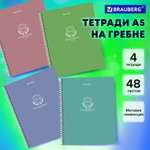 Общая тетрадь Brauberg клетка 48 лист. 4 шт.