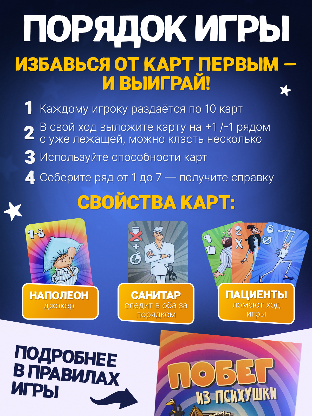 Настольная игра Нескучные игры Побег из психушки - фото 4