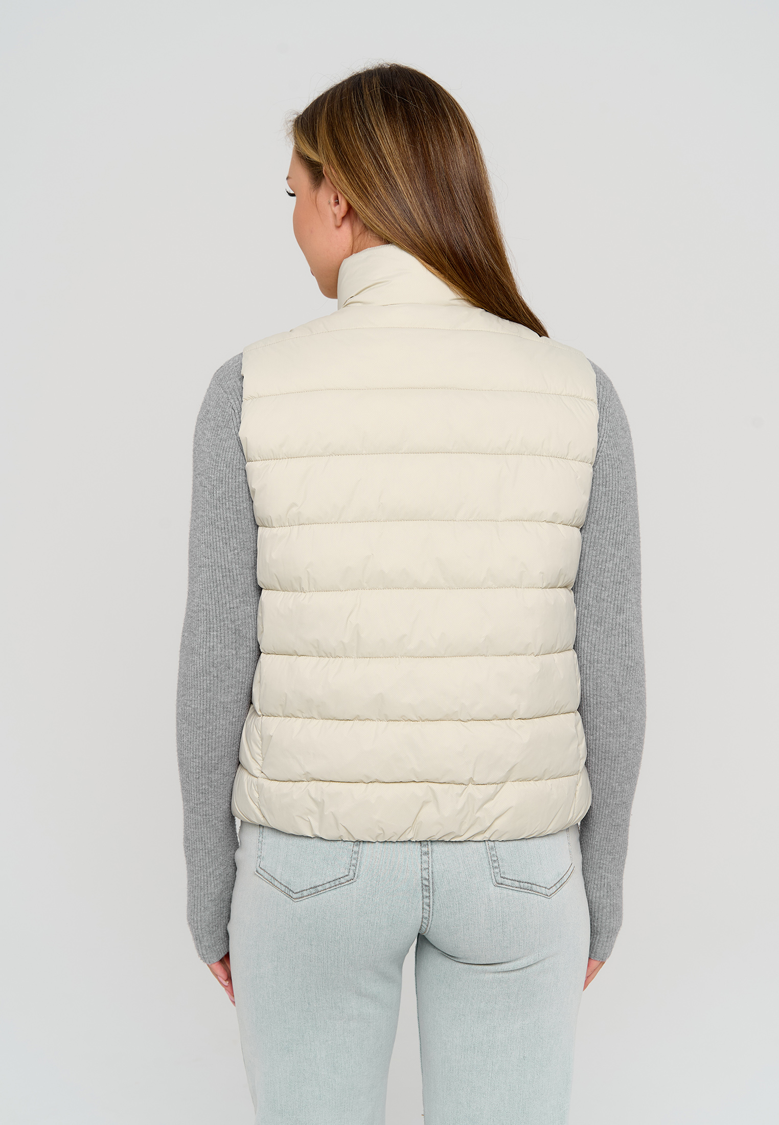 Жилет Stylish AMADEO AV-8508-бежевый - фото 3