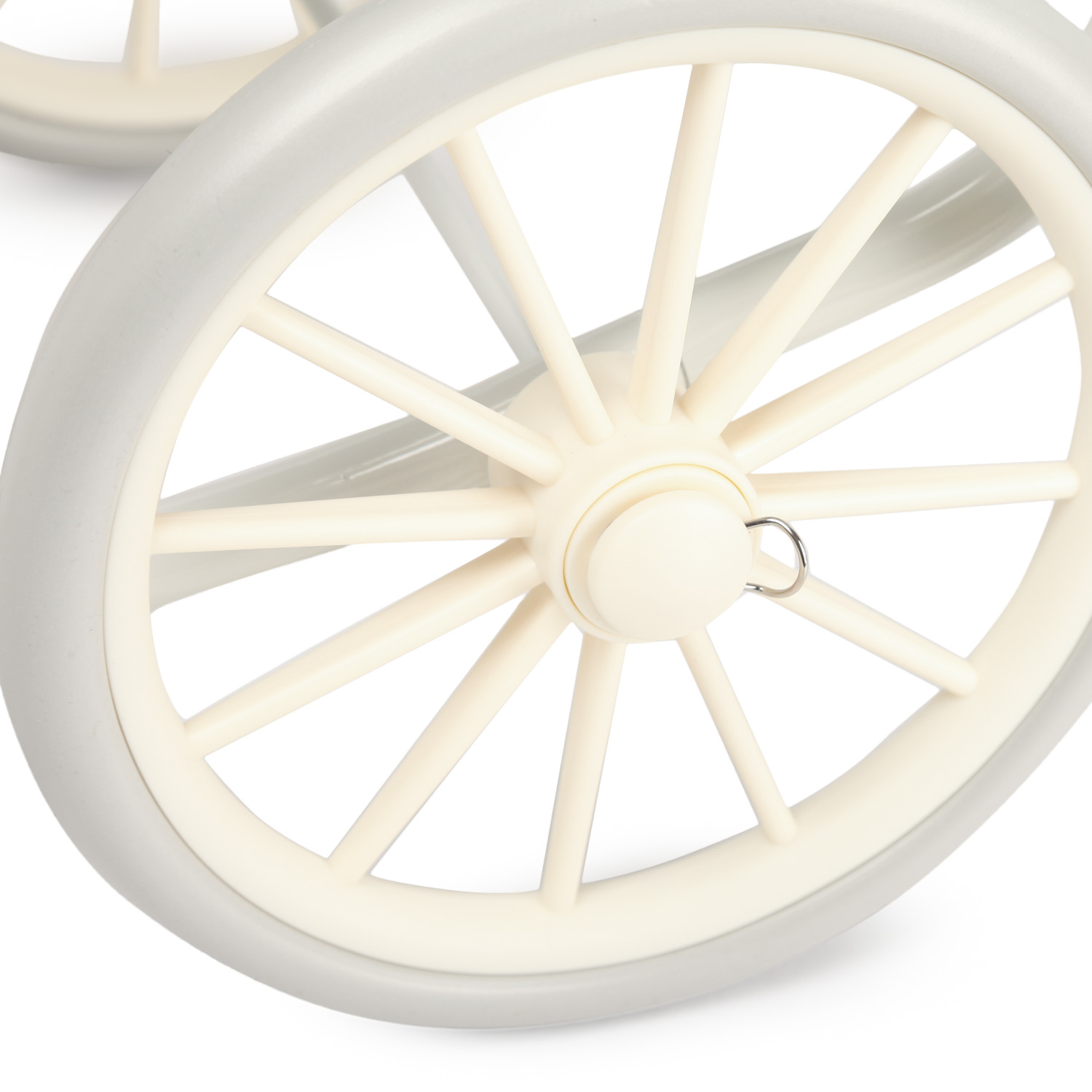 Коляска-люлька для кукол Demi Star 9678 beige/white - фото 7