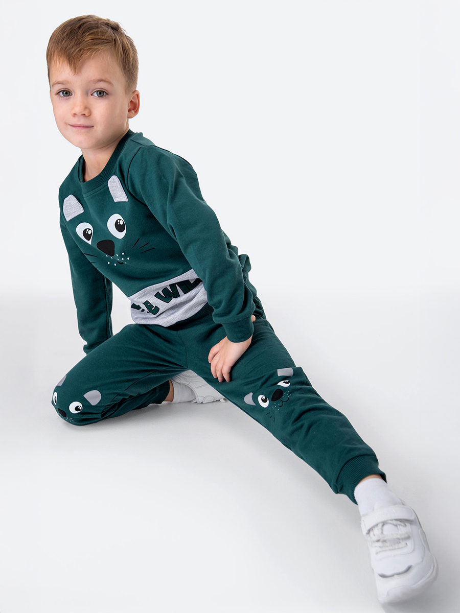 Свитшот и брюки HappyFox HF00122изумрудный - фото 8